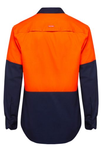 Picture of Hard Yakka HI-VIS LONG SLEEVE 2 TONE VENTED COTTON SHIRT